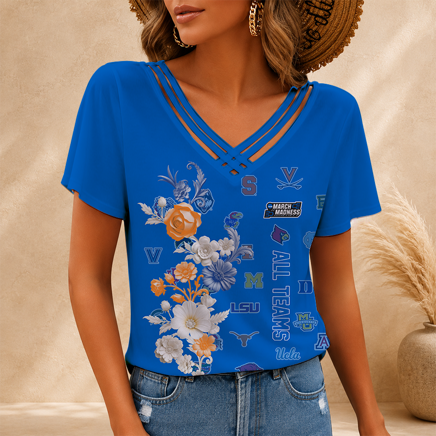 Limited Edition – Customized NCAA All Teams V-Neck Shirt TTH210783