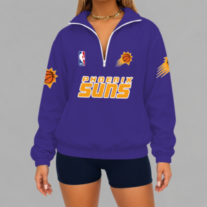 Limited Edition – Customized NBA Phoenix Suns V-Neck Zipper Sweatshirt Jacket TTH210768
