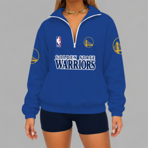 Limited Edition – Customized NBA Golden State Warriors V-Neck Zipper Sweatshirt Jacket TTH210768