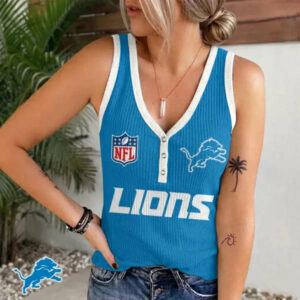 Limited Edition – Customized NFL Detroit Lions Women’s V-Neck Tank Top TTH210764