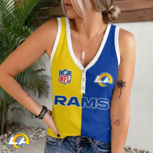 Limited Edition – Customized NFL Los Angeles Rams Women’s V-Neck Tank Top TTH210797