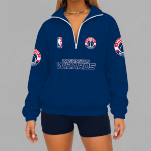 Limited Edition – Customized NBA Washington Wizards V-Neck Zipper Sweatshirt Jacket TTH210768