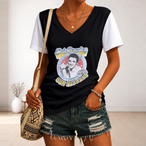Limited Edition – Customized Elvis Presley V-Neck Female Shirt