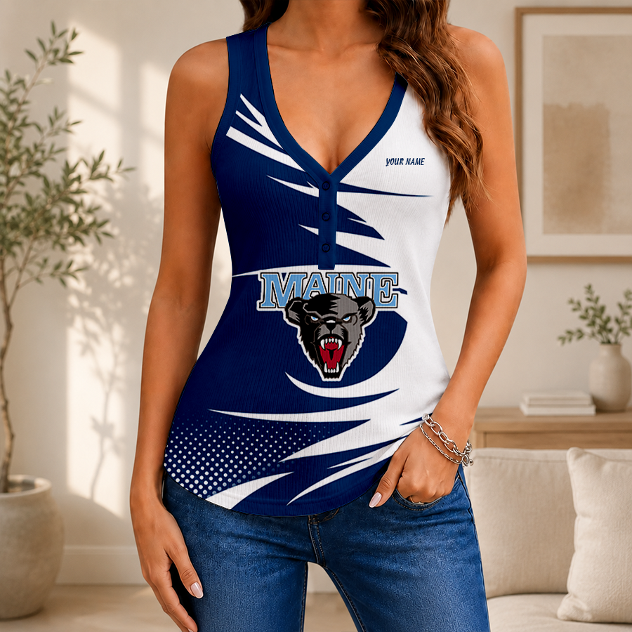 Limited Edition – Customized NCAA Maine Black Bears Women’s V-Neck Tank Top TTH210791