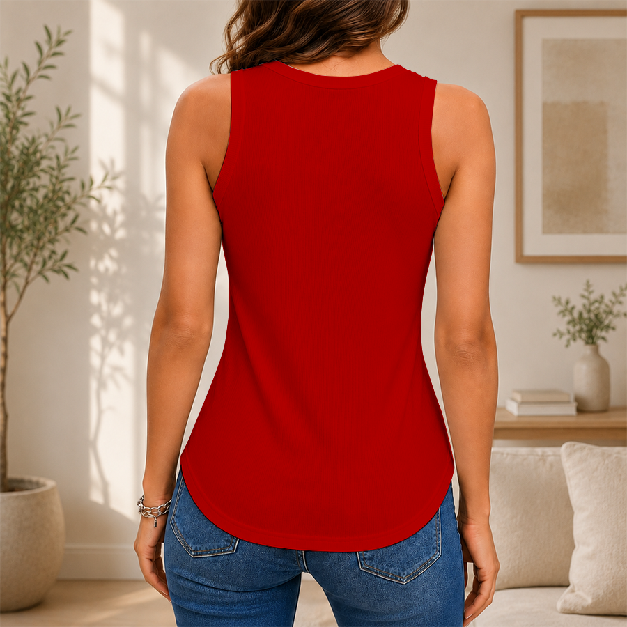 Limited Edition – Customized NCAA Utah Utes Women’s V-Neck Tank Top TTH210771 - Image 2