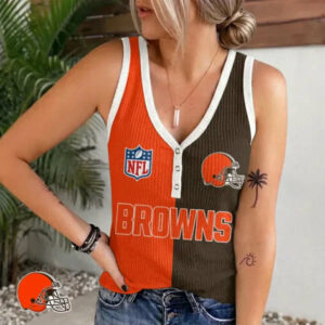 Limited Edition – Customized NFL Cleveland Browns Women’s V-Neck Tank Top TTH210797