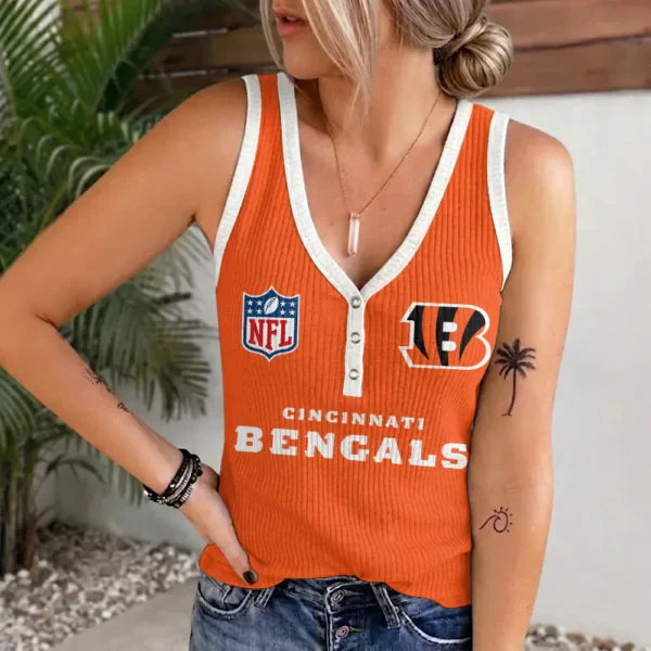 Limited Edition – Customized NFL Cincinnati Bengals Women’s V-Neck Tank Top TTH210764