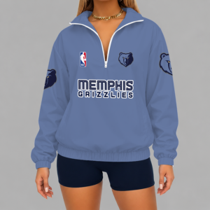 Limited Edition – Customized NBA Memphis Grizzlies V-Neck Zipper Sweatshirt Jacket TTH210768
