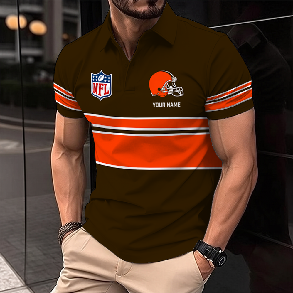 Limited Edition – Customized NFL Cleveland Browns Polo Shirt TTH2107100