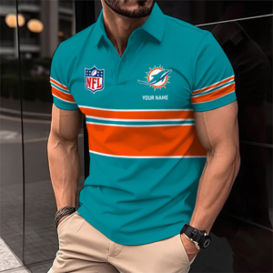 Limited Edition – Customized NFL Miami Dolphins Polo Shirt TTH2107100
