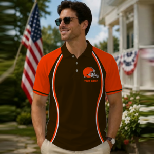 Limited Edition – Customized NFL Cleveland Browns Polo Shirt TTH2107102