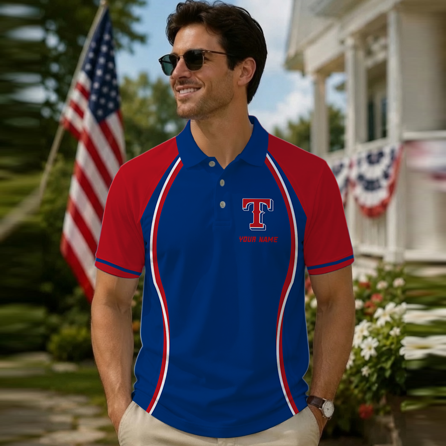 Limited Edition – Customized MLB Texas Rangers Polo Shirt TTH2107101