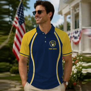 Limited Edition – Customized MLB Milwaukee Brewers Polo Shirt TTH2107101