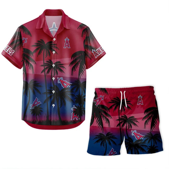 Limited Edition – Customized MLB Los Angeles Angels Unisex Hawaiian Shirt & Shorts Set TTH2107105 - Image 2