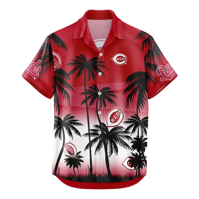 Limited Edition – Customized MLB Cincinnati Reds Unisex Hawaiian Shirt & Shorts Set TTH2107105 - Image 3