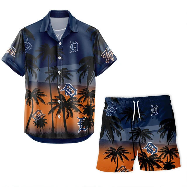 Limited Edition – Customized MLB Detroit Tigers Unisex Hawaiian Shirt & Shorts Set TTH2107105 - Image 2