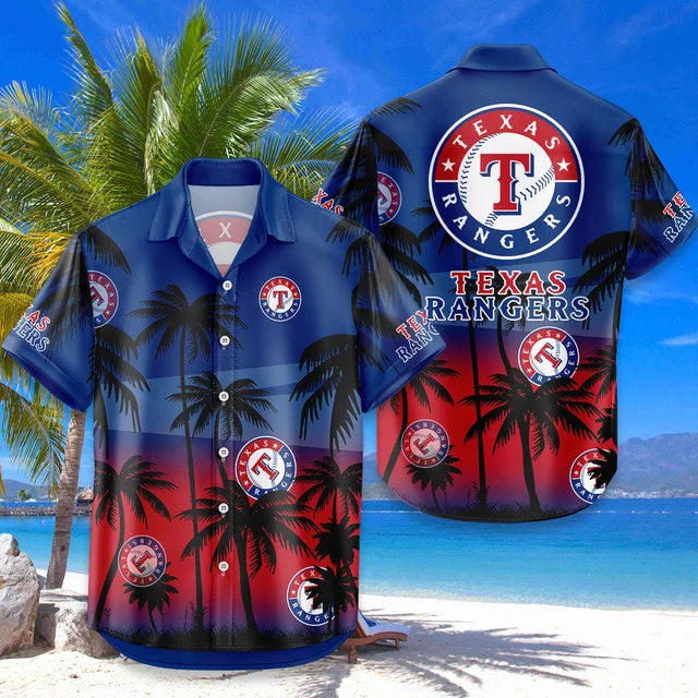 Limited Edition – Customized MLB Texas Rangers Unisex Hawaiian Shirt & Shorts Set TTH2107105