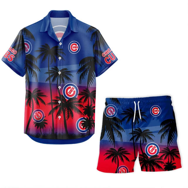 Limited Edition – Customized MLB Chicago Cubs Unisex Hawaiian Shirt & Shorts Set TTH2107105 - Image 2