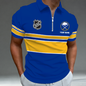 Limited Edition – Customized NHL Buffalo Sabres Zipper Polo Shirt TTH2107103
