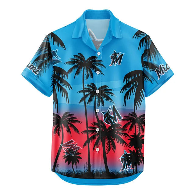 Limited Edition – Customized MLB MiaMiami Marlins Unisex Hawaiian Shirt & Shorts Set TTH2107105 - Image 3