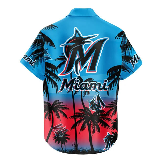 Limited Edition – Customized MLB MiaMiami Marlins Unisex Hawaiian Shirt & Shorts Set TTH2107105 - Image 4