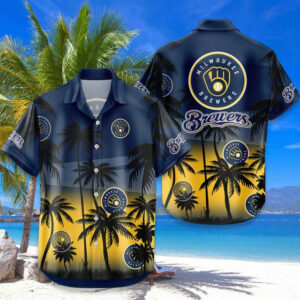 Limited Edition – Customized MLB Milwaukee Brewers Unisex Hawaiian Shirt & Shorts Set TTH2107105