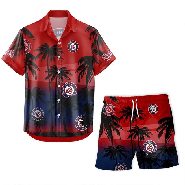 Limited Edition – Customized MLB Washington Nationals Unisex Hawaiian Shirt & Shorts Set TTH2107105 - Image 2