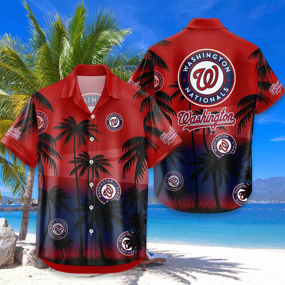 Limited Edition – Customized MLB Washington Nationals Unisex Hawaiian Shirt & Shorts Set TTH2107105