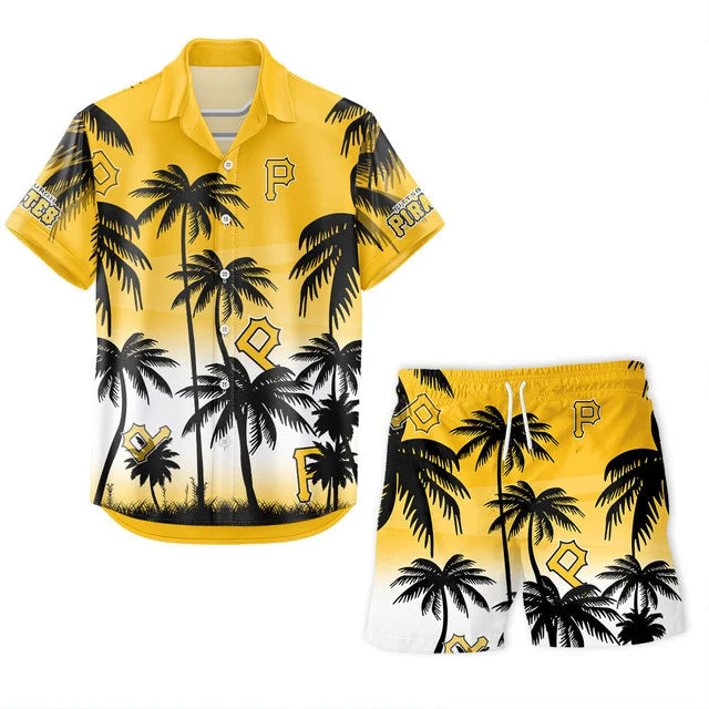 Limited Edition – Customized MLB Pittsburgh Pirates Unisex Hawaiian Shirt & Shorts Set TTH2107105 - Image 2