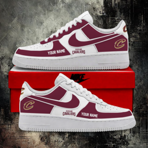 Limited Edition – Customized NBA Cleveland Cavaliers Af1 Shoes TTH2107109