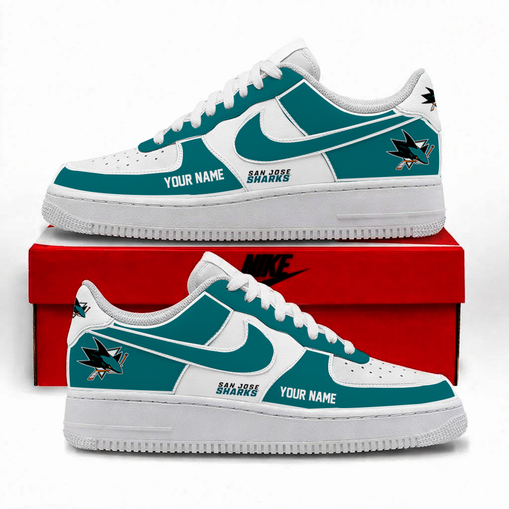 Limited Edition – Customized NHL San Jose Sharks Af1 Shoes TTH2107110
