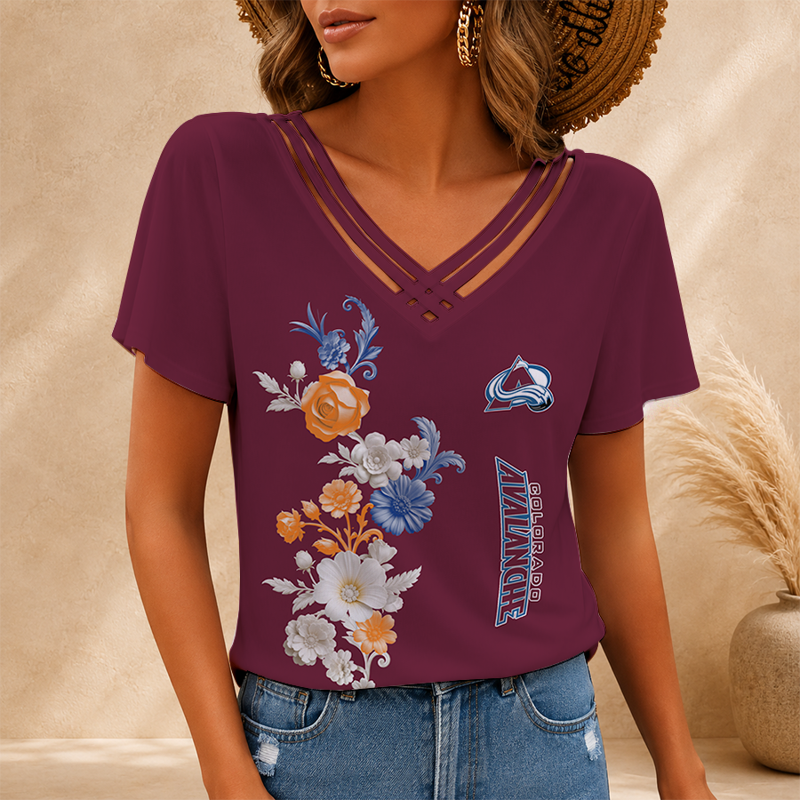 Limited Edition – Customized NHL Colorado Avalanche V-Neck Shirt TTH2107113