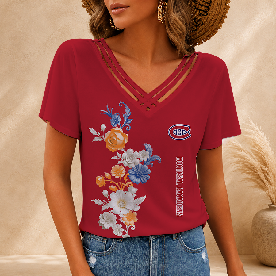 Limited Edition – Customized NHL Montreal Canadiens V-Neck Shirt TTH2107113