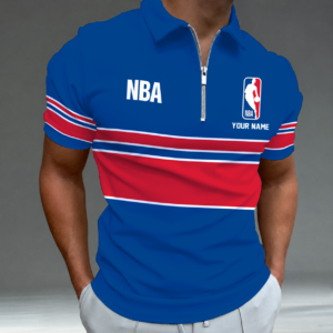 Limited Edition – Customized NBA National Basketball Association Zip Polo Shirt TTH2107111