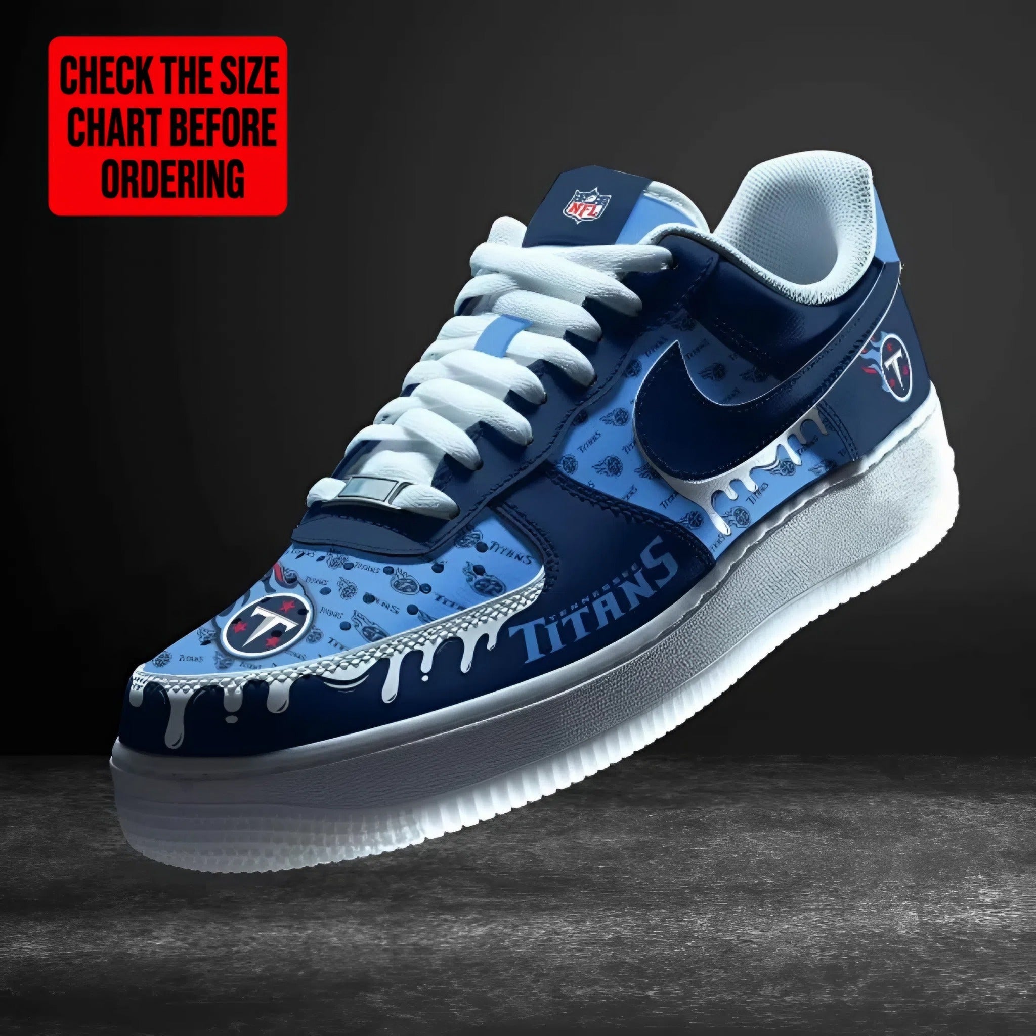 Limited Edition – Customized NFL Tennessee Titans Af1 Shoes TTH2107112