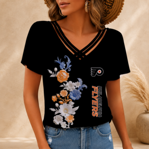 Limited Edition – Customized NHL Philadelphia Flyers V-Neck Shirt TTH2107113