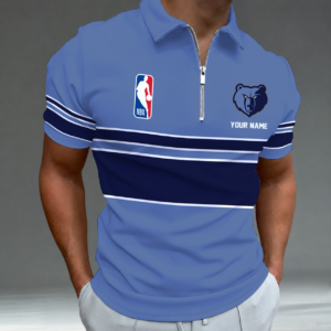 Limited Edition – Customized NBA Memphis Grizzlies Zip Polo Shirt TTH2107111