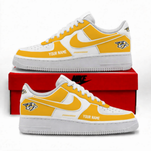 Limited Edition – Customized NHL Nashville Predators Af1 Shoes TTH2107110
