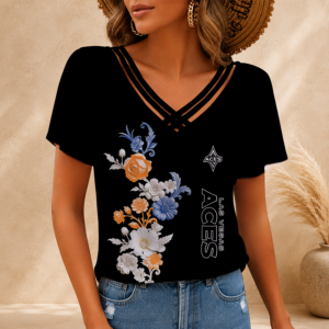 Limited Edition – Customized WNBA Las Vegas Aces V-Neck Shirt TTH2107107
