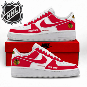 Limited Edition – Customized NHL Chicago Blackhawks Af1 Shoes TTH2107110