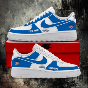 Limited Edition – Customized NBA Oklahoma City Thunder Af1 Shoes TTH2107109