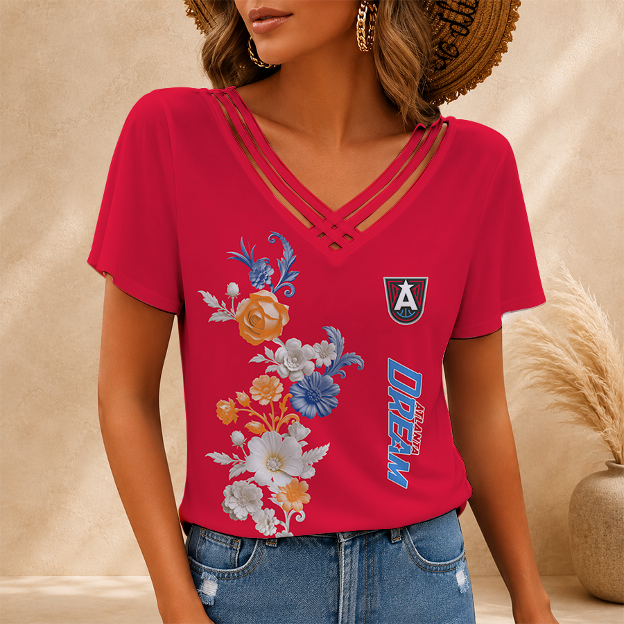 Limited Edition – Customized WNBA Atlanta Dream V-Neck Shirt TTH2107107