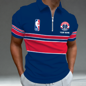 Limited Edition – Customized NBA Washington Wizards Zip Polo Shirt TTH2107111