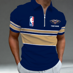 Limited Edition – Customized NBA New Orleans Pelicans Zip Polo Shirt TTH2107111