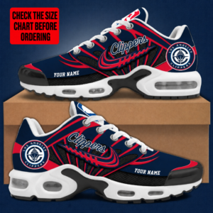 Limited Edition – Customized NBA Los Angeles Clippers Air Max Plus Sneakers TTH2107106