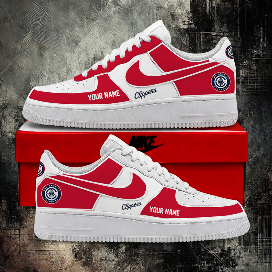 Limited Edition – Customized NBA Los Angeles Clippers Af1 Shoes TTH2107109