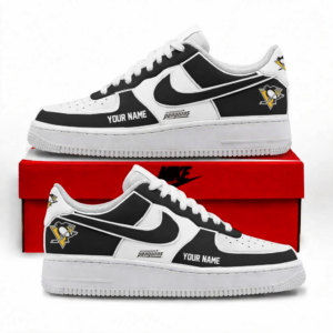 Limited Edition – Customized NHL Pittsburgh Penguins Af1 Shoes TTH2107110
