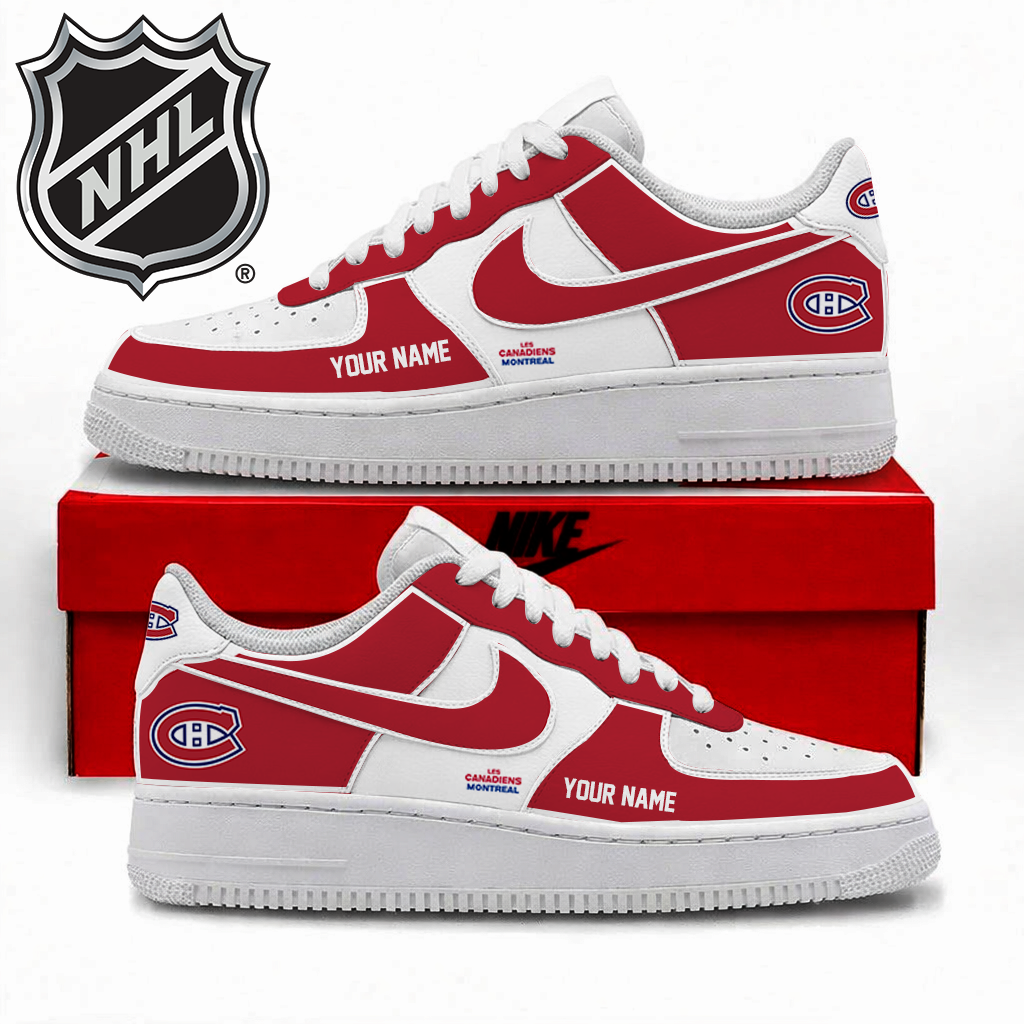 Limited Edition – Customized NHL Montreal Canadiens Af1 Shoes TTH2107110