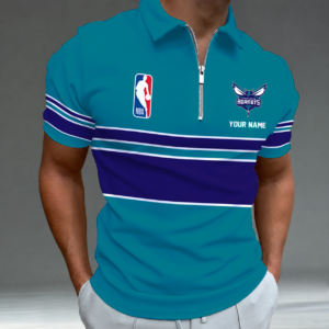 Limited Edition – Customized NBA Charlotte Hornets Zip Polo Shirt TTH2107111