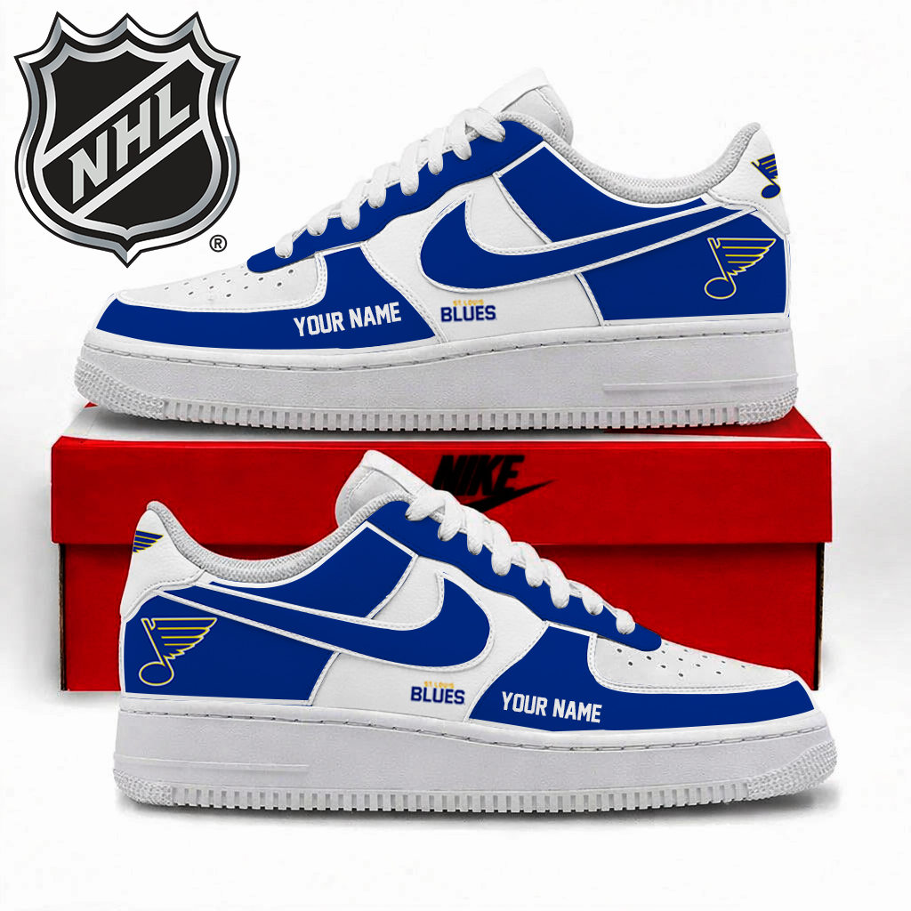 Limited Edition – Customized NHL St. Louis Blues Af1 Shoes TTH2107110
